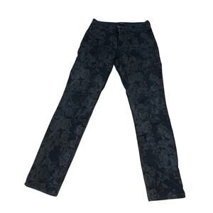 NYDJ Floral abstract patterned legging jean size 2